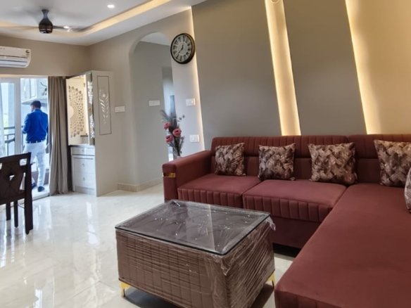 Spacious and well-ventilated 2 BHK flat interior in Raipur, available for under 35 lakhs.